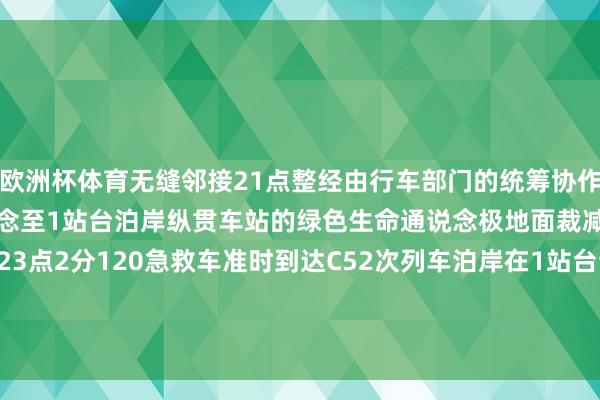 欧洲杯体育无缝邻接21点整经由行车部门的统筹协作C52次列车从4站台改说念至1站台泊岸纵贯车站的绿色生命通说念极地面裁减患病游客 的编削技能23点2分120急救车准时到达C52次列车泊岸在1站台该乘客奏效从车厢内编削至救护车  发布于：北京市-开云(中国)Kaiyun·官方网站 登录入口