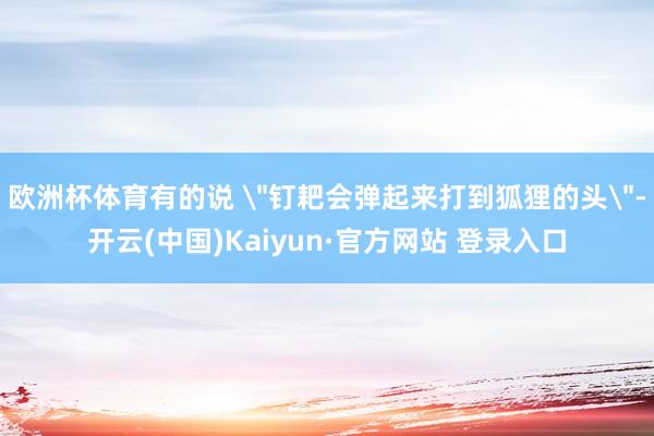 欧洲杯体育有的说