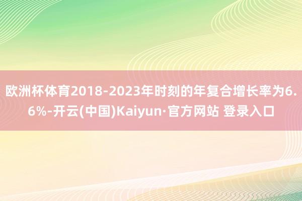 欧洲杯体育2018-2023年时刻的年复合增长率为6.6%-开云(中国)Kaiyun·官方网站 登录入口