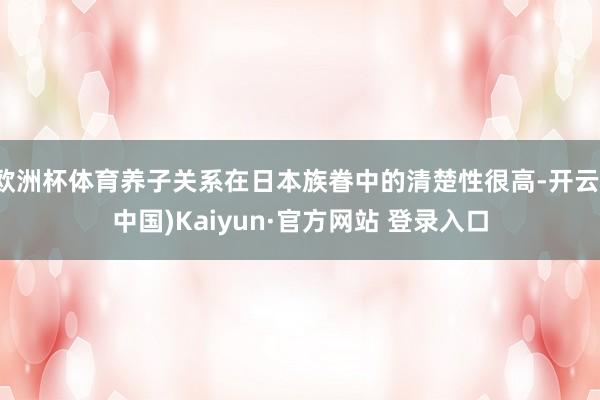 欧洲杯体育养子关系在日本族眷中的清楚性很高-开云(中国)Kaiyun·官方网站 登录入口