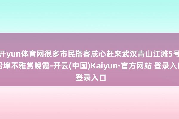 开yun体育网很多市民搭客成心赶来武汉青山江滩5号船埠不雅赏晚霞-开云(中国)Kaiyun·官方网站 登录入口
